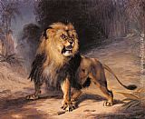 Famous Lion Paintings - A Lion